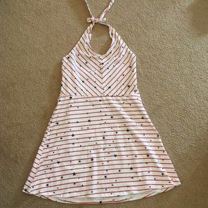 🌙 SO red white & Blue patriotic halter dress 🇺🇸